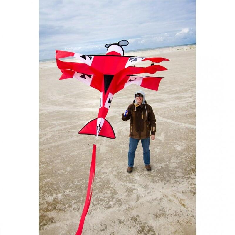Zmeu pentru copii HQ Red Baron 3D 106015 Roșu 104 x 100 cm