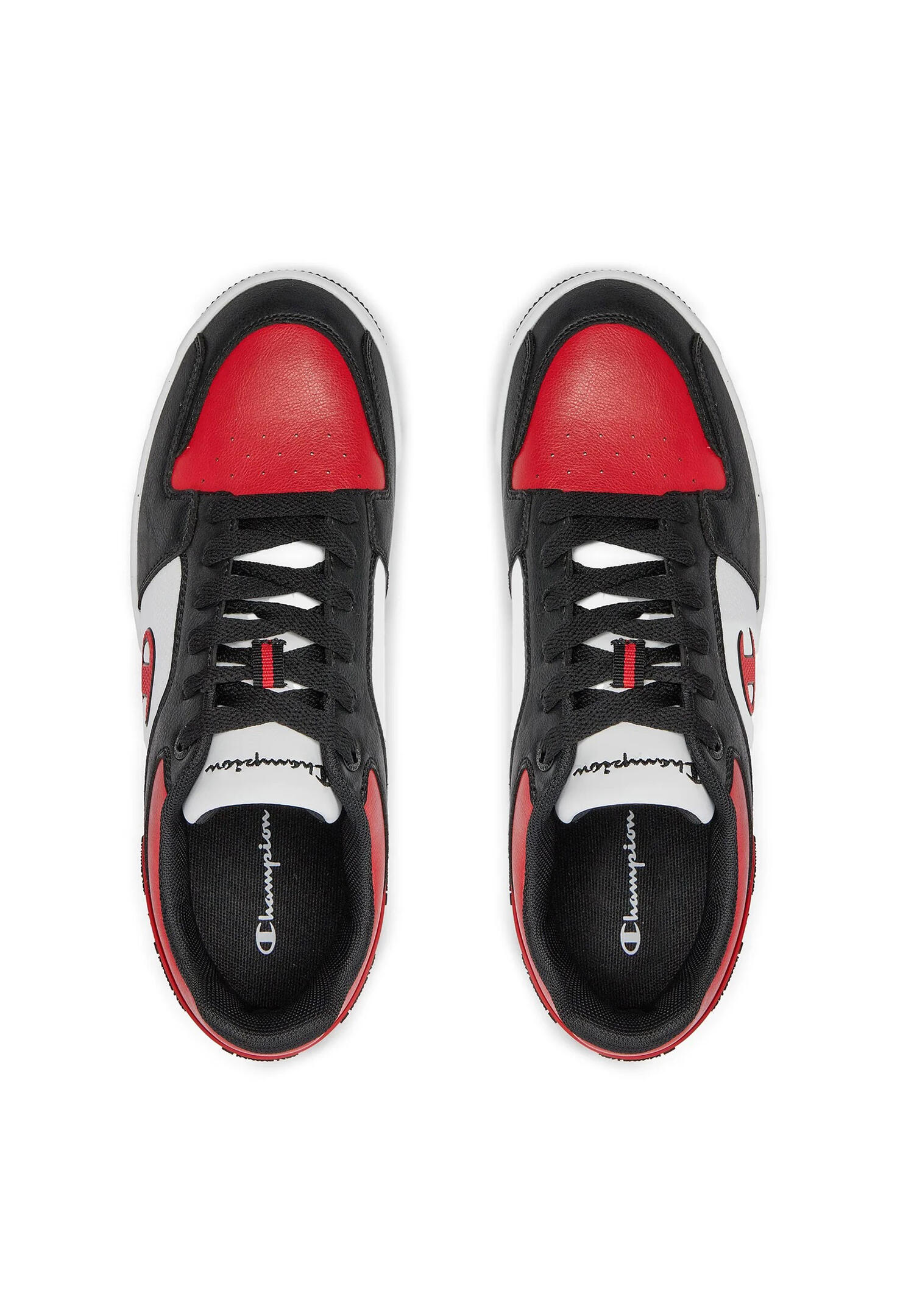 Champion RD 2.0 LOW Herren Sneaker S21906-CHA-KK019 schwarz/rot/weiß 4/5