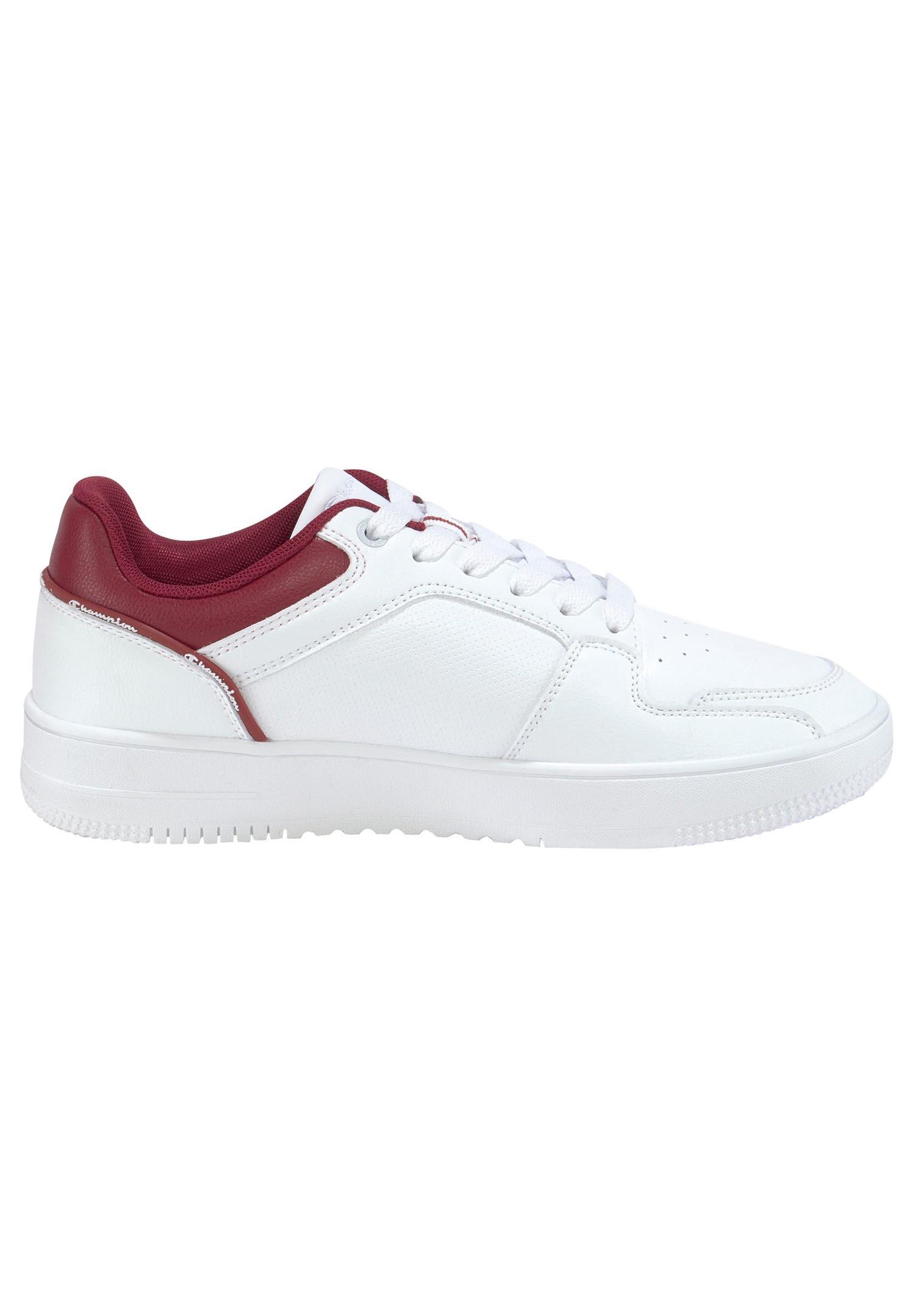Champion RD 2.0 LOW Herren Sneaker S21906-CHA-WW011 weiß/rot 3/4