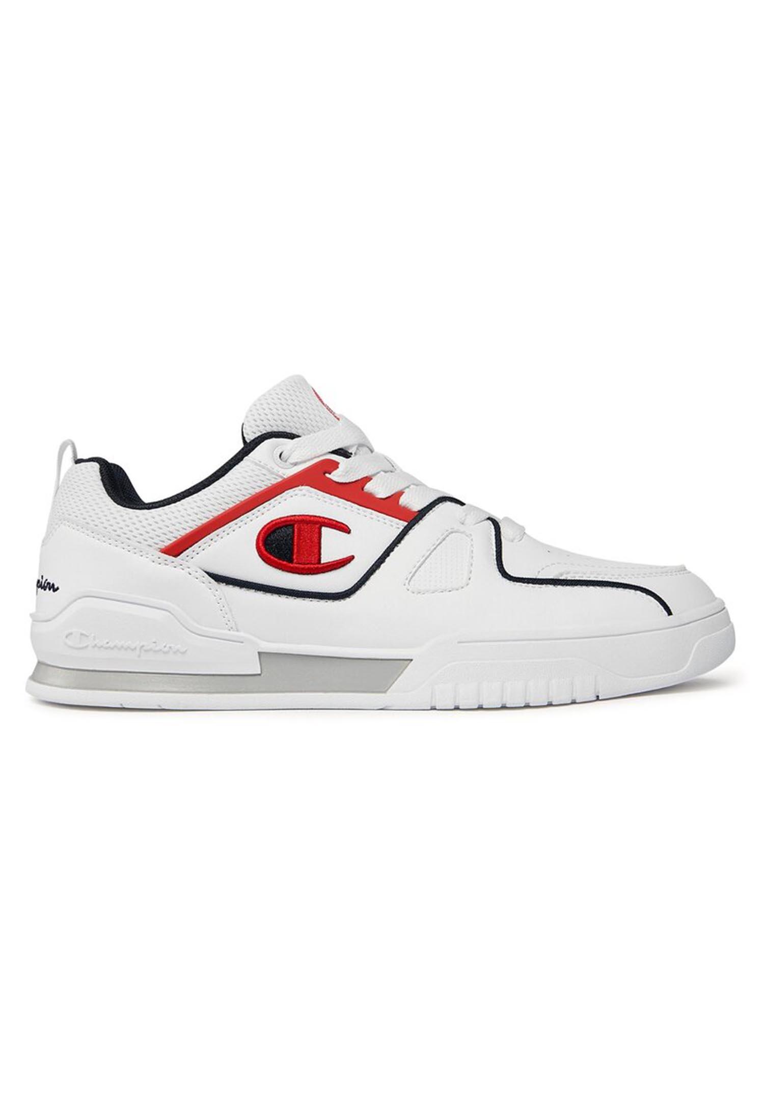 Champion 3 Point Low Herren Sneaker S21882-CHA-WW010 weiß/blau/rot 2/5