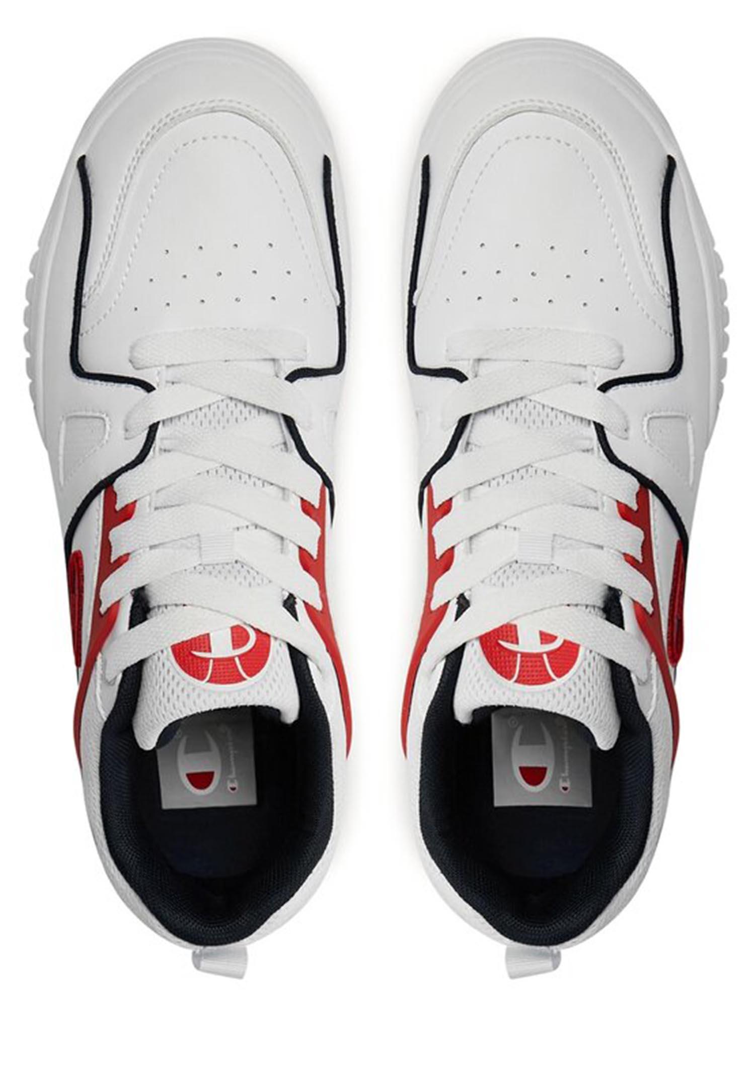 Champion 3 Point Low Herren Sneaker S21882-CHA-WW010 weiß/blau/rot 4/5
