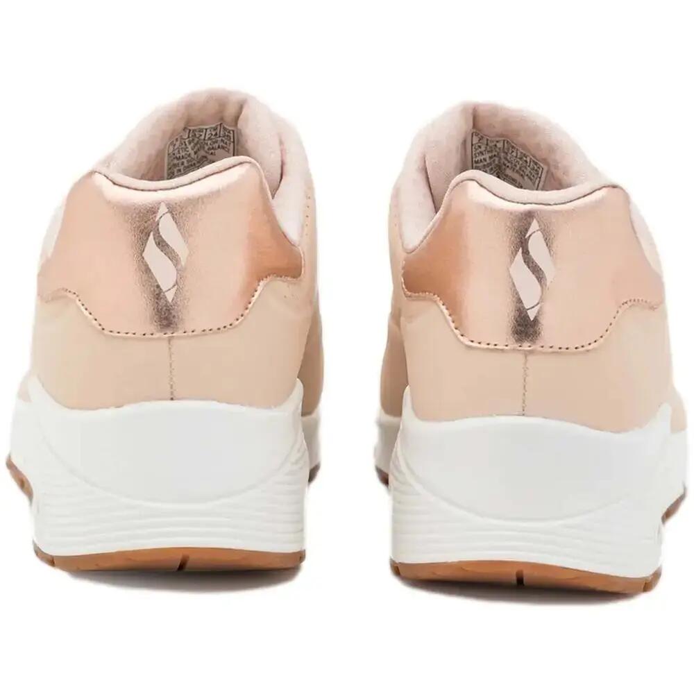 Women's Skechers Shimmer Away Beige Sneakers 3/6