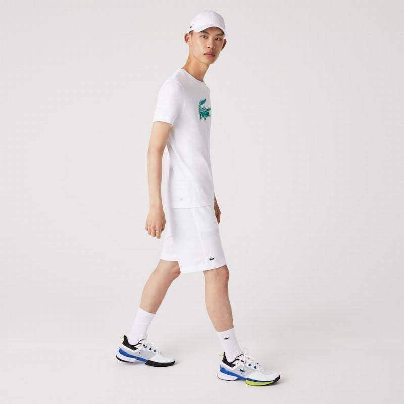 T-shirt Lacoste de manga curta para homem em branco 4/5