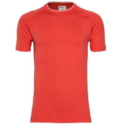 Camiseta wilson team seamless crew rojo - - m