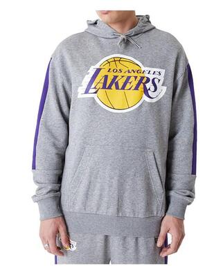 Felpa per uomo New era Nba loslaker Grigio