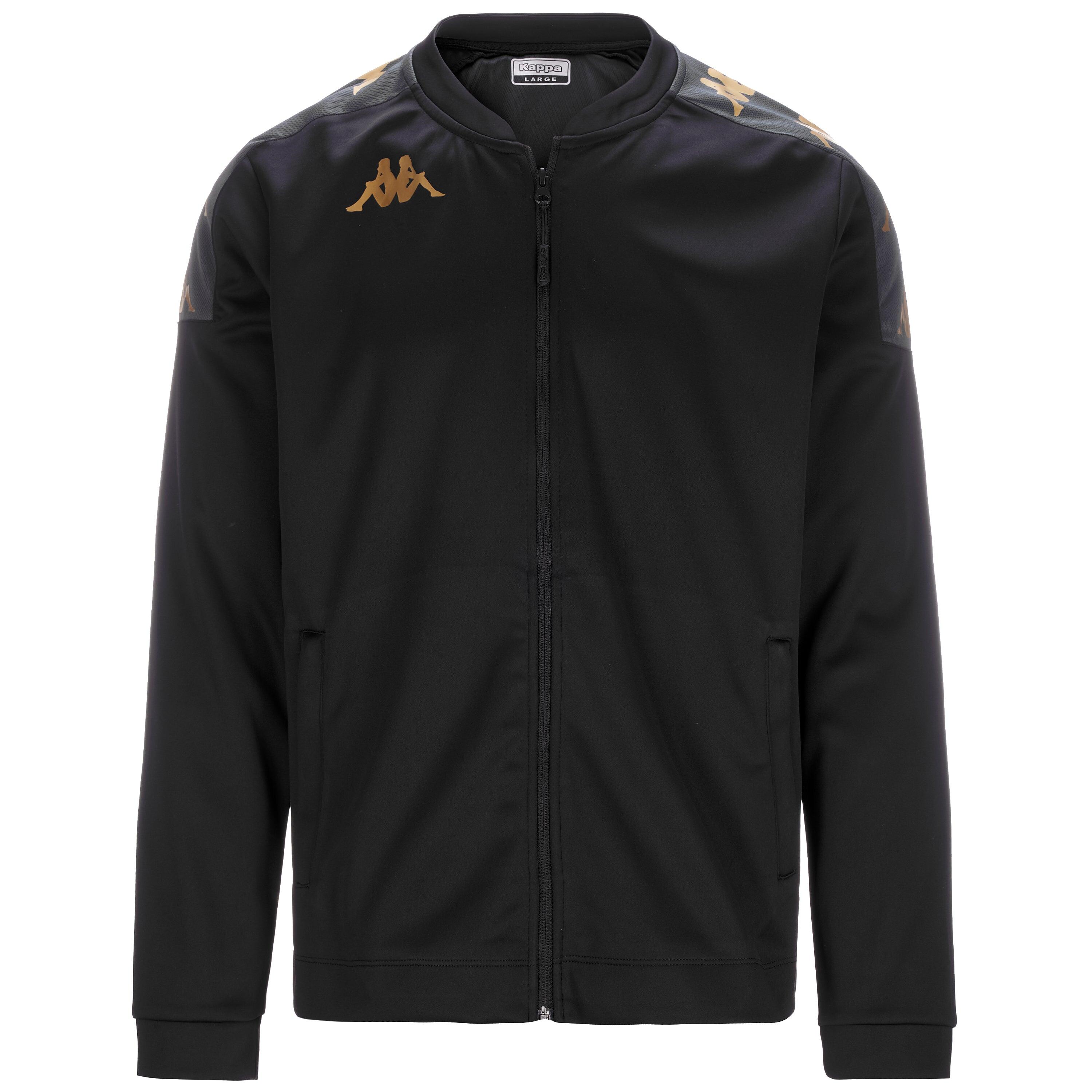 Kappa - Veste Manches Longues Homme Giullio Noir - Sweat-shirt - Gris|multicolore|noir - 40 M - Decathlon