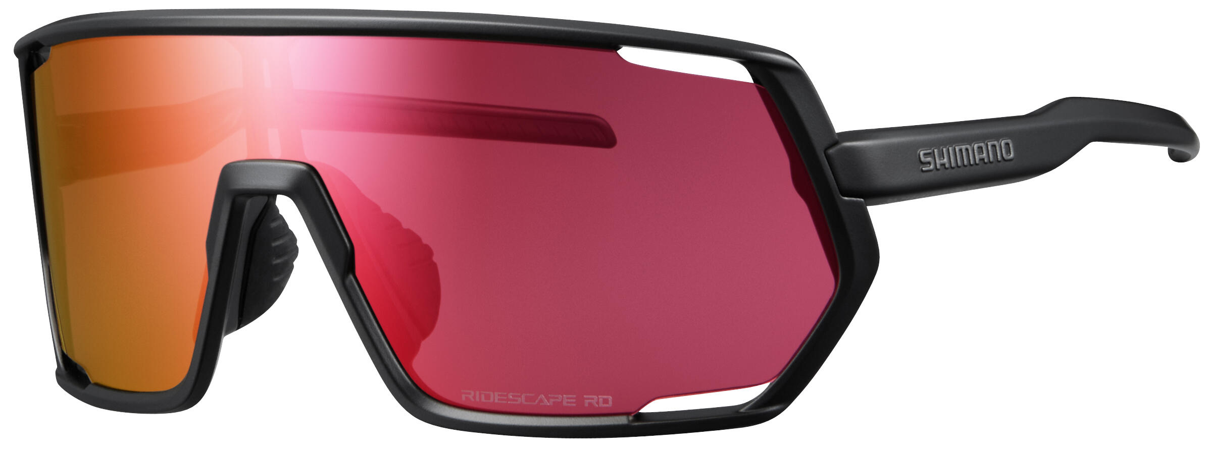 SHIMANO Fahrrad-Brille TECHNIUM 2, Matt black/ Ridescape Road