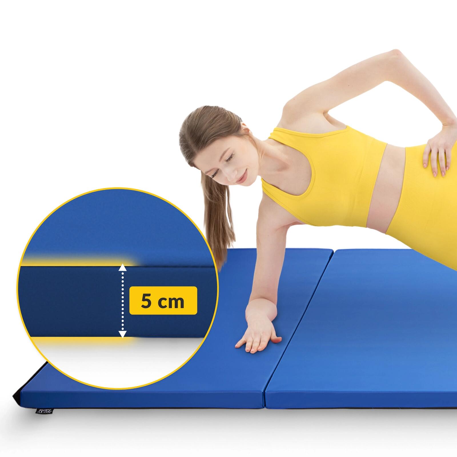Faltbare Gymnastikmatte XL 4FIZJO Turnmatte Klappbar Weichbodenmatte Sport 3/7