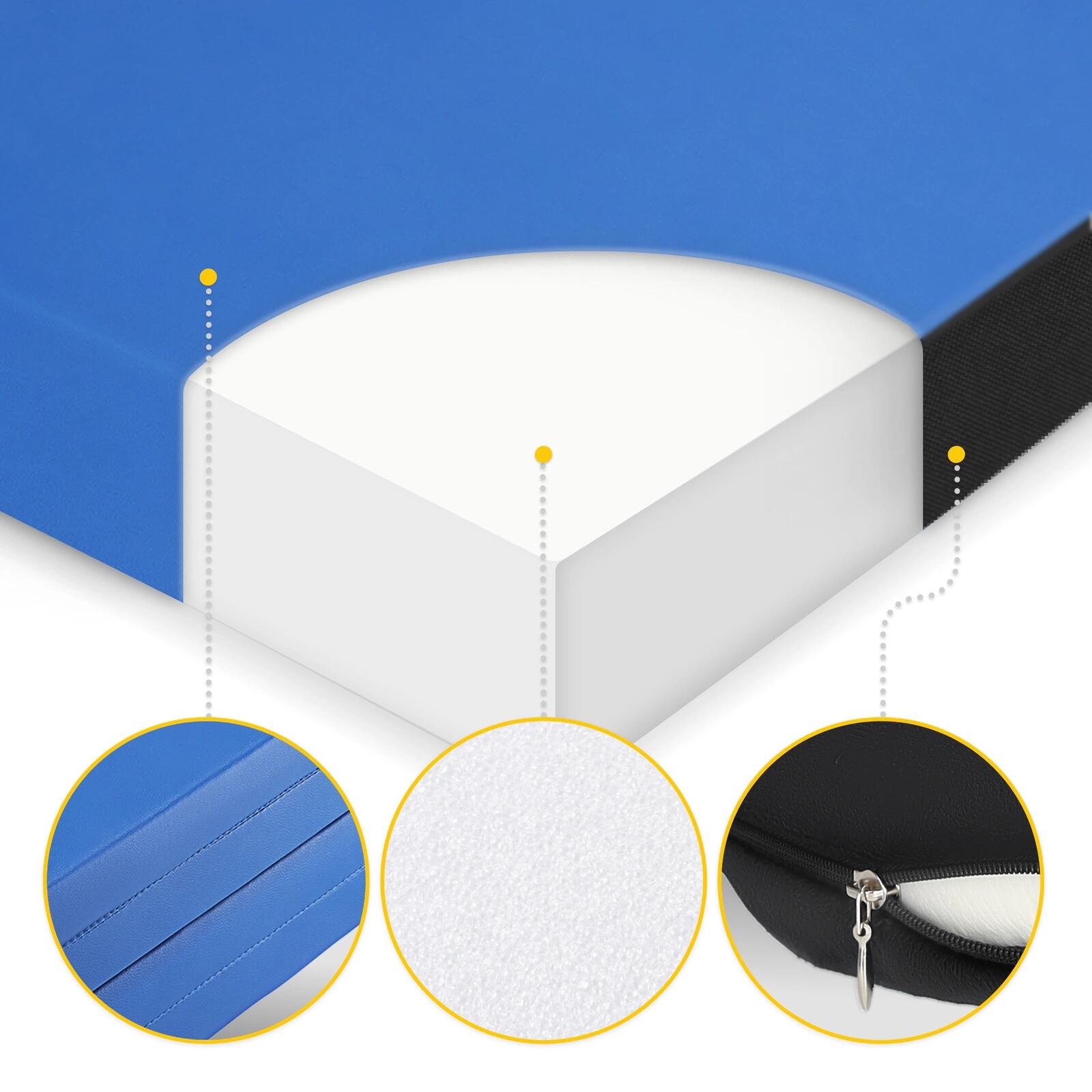 Faltbare Gymnastikmatte XL 4FIZJO Turnmatte Klappbar Weichbodenmatte Sport 6/7