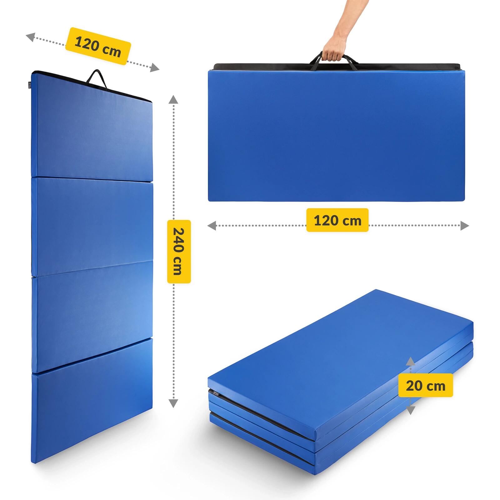 Faltbare Gymnastikmatte XL 4FIZJO Turnmatte Klappbar Weichbodenmatte Sport 7/7