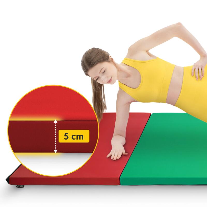 Saltea de gimnastică pliabilă pentru antrenament 4FIZJO, mărimea XL