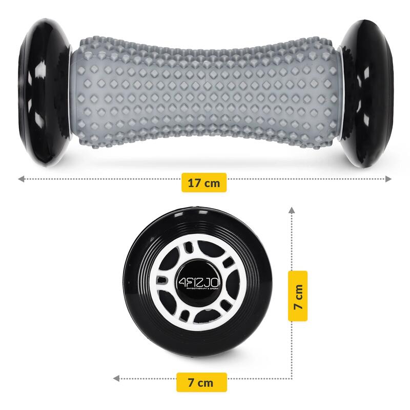 Roleer Spike pentru masaj 4FIZJO 17 cm