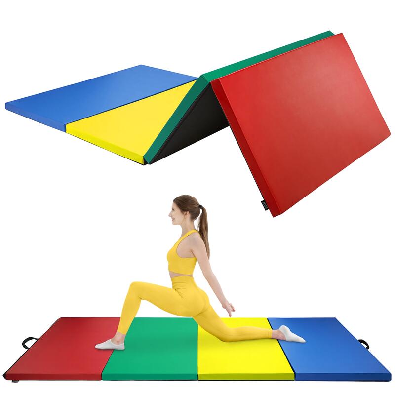 Saltea de gimnastică pliabilă pentru antrenament 4FIZJO, mărimea XL