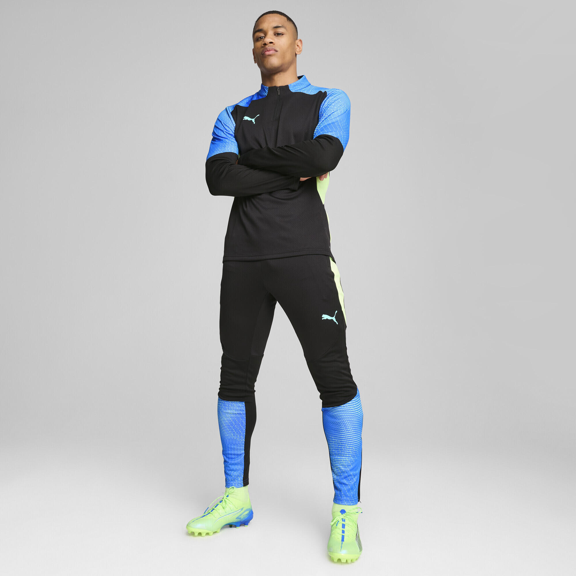 Pantalon d'entraînement individualFINAL Homme PUMA Black Fizzy Apple Yellow 4/7