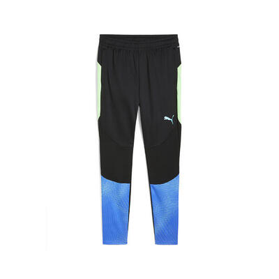 Individualfinal trainingsbroek voor heren puma black fizzy apple yellow
