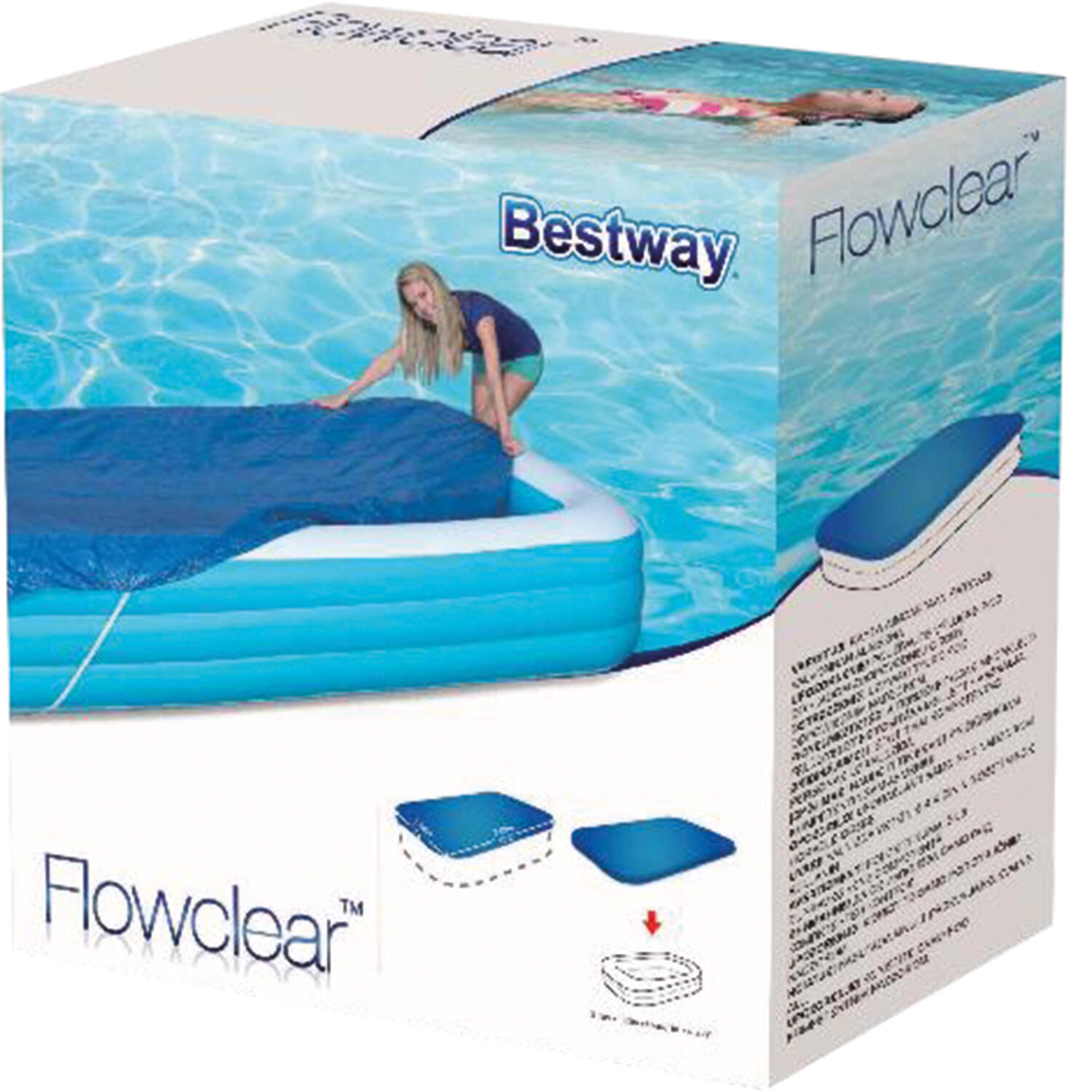 Bestway Couverture de piscine Flowclear 305x183x56 cm 2/7
