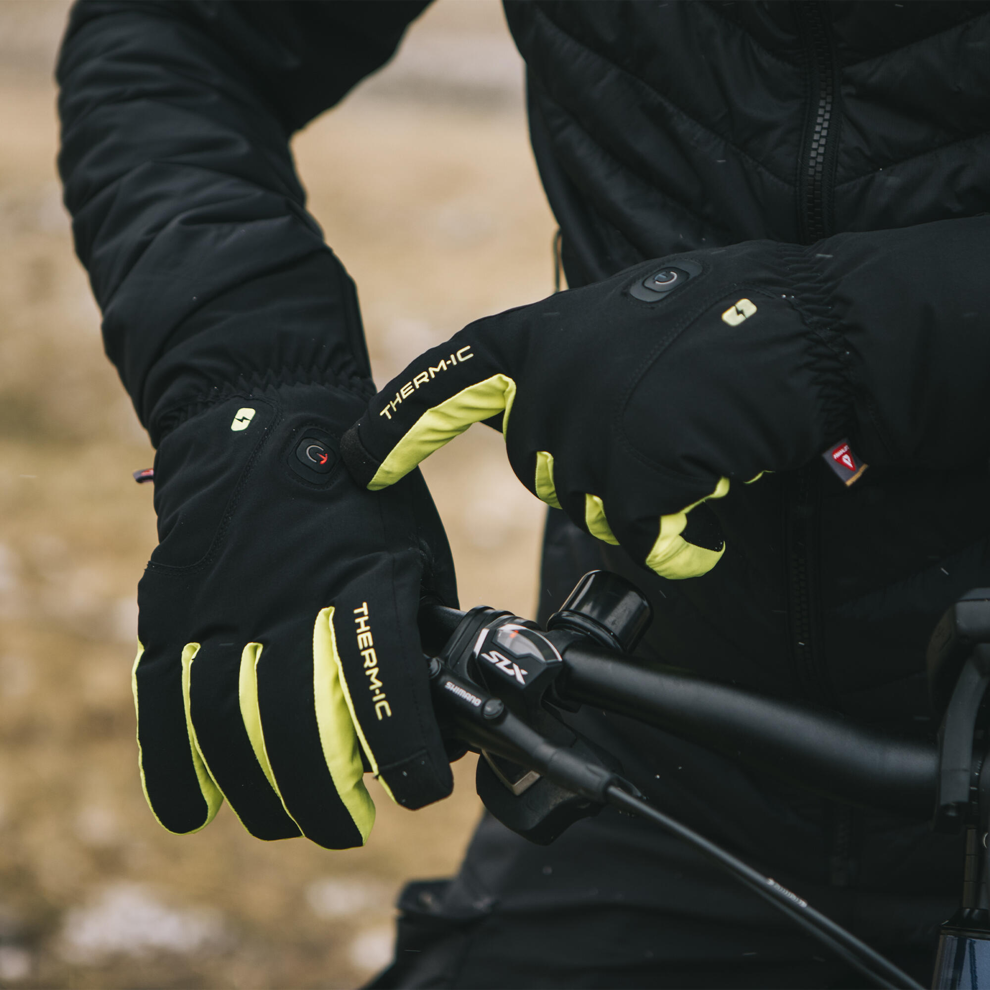 Luvas aquecidas finas e versáteis (ciclismo, caminhadas) - PowerGloves Light+ 3/4
