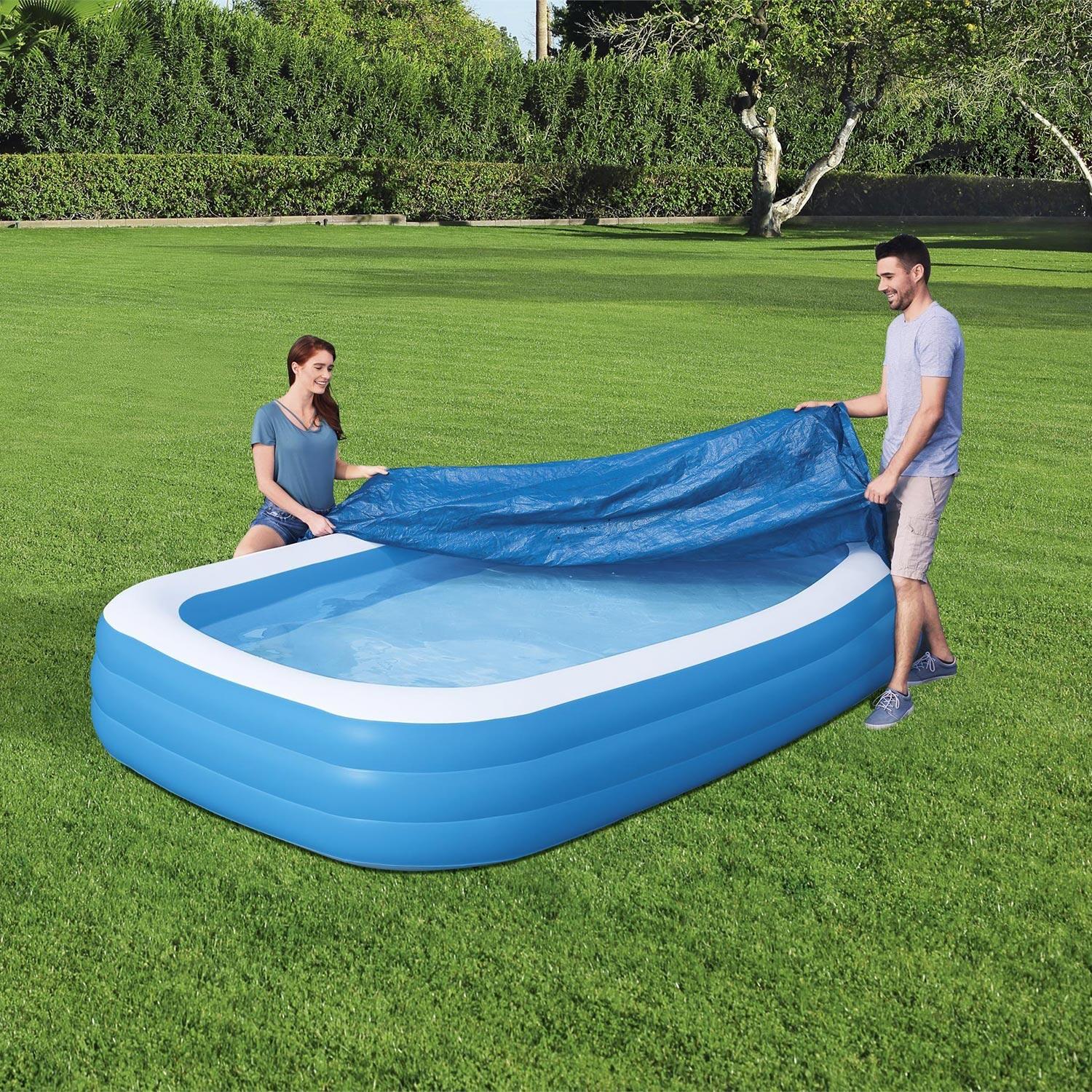 Bestway Couverture de piscine Flowclear 305x183x56 cm 4/7