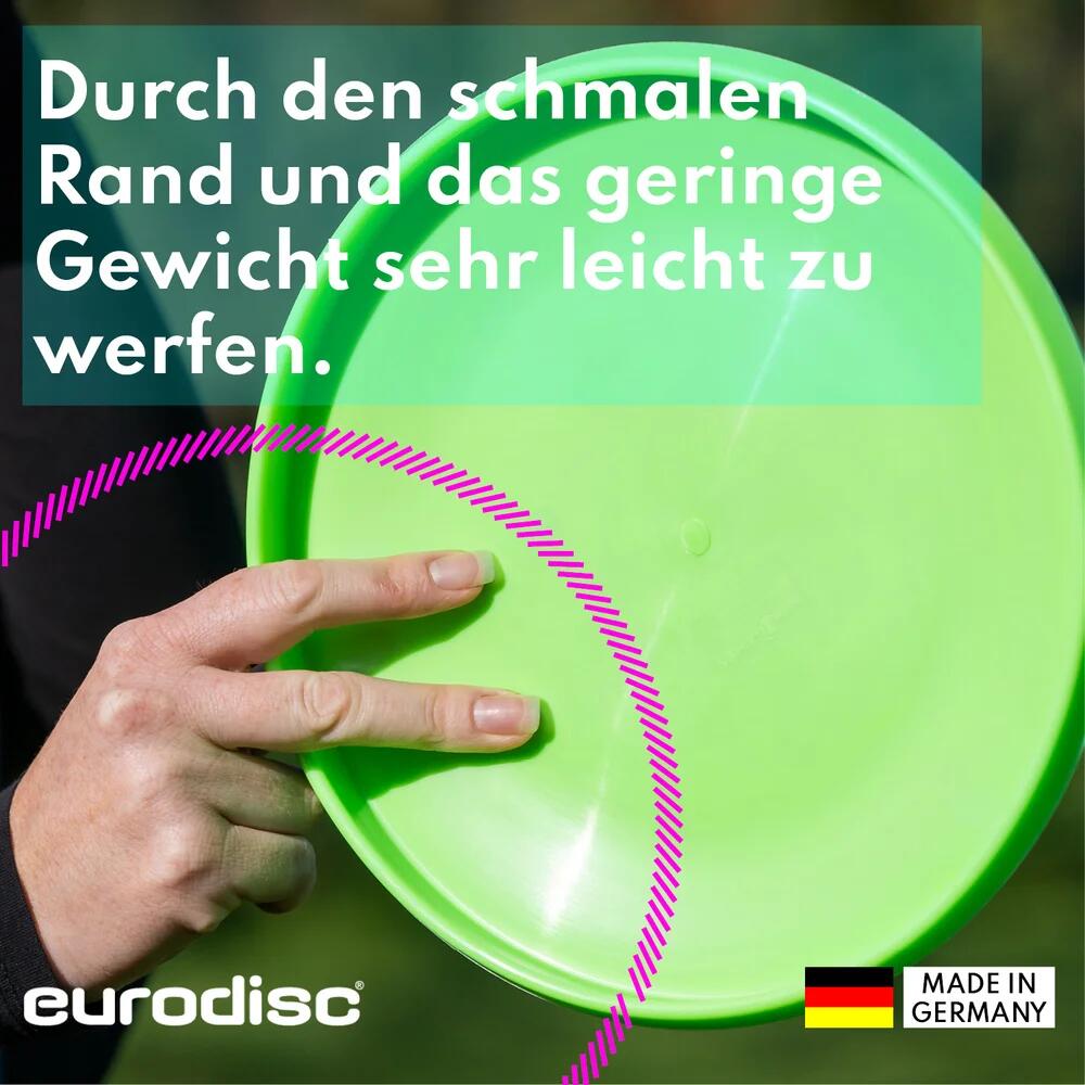 Frisbee per bambini Eurodisc Kidzz Giraffa 100 g Verde ED0100GRGF Verde 23 cm 3/6