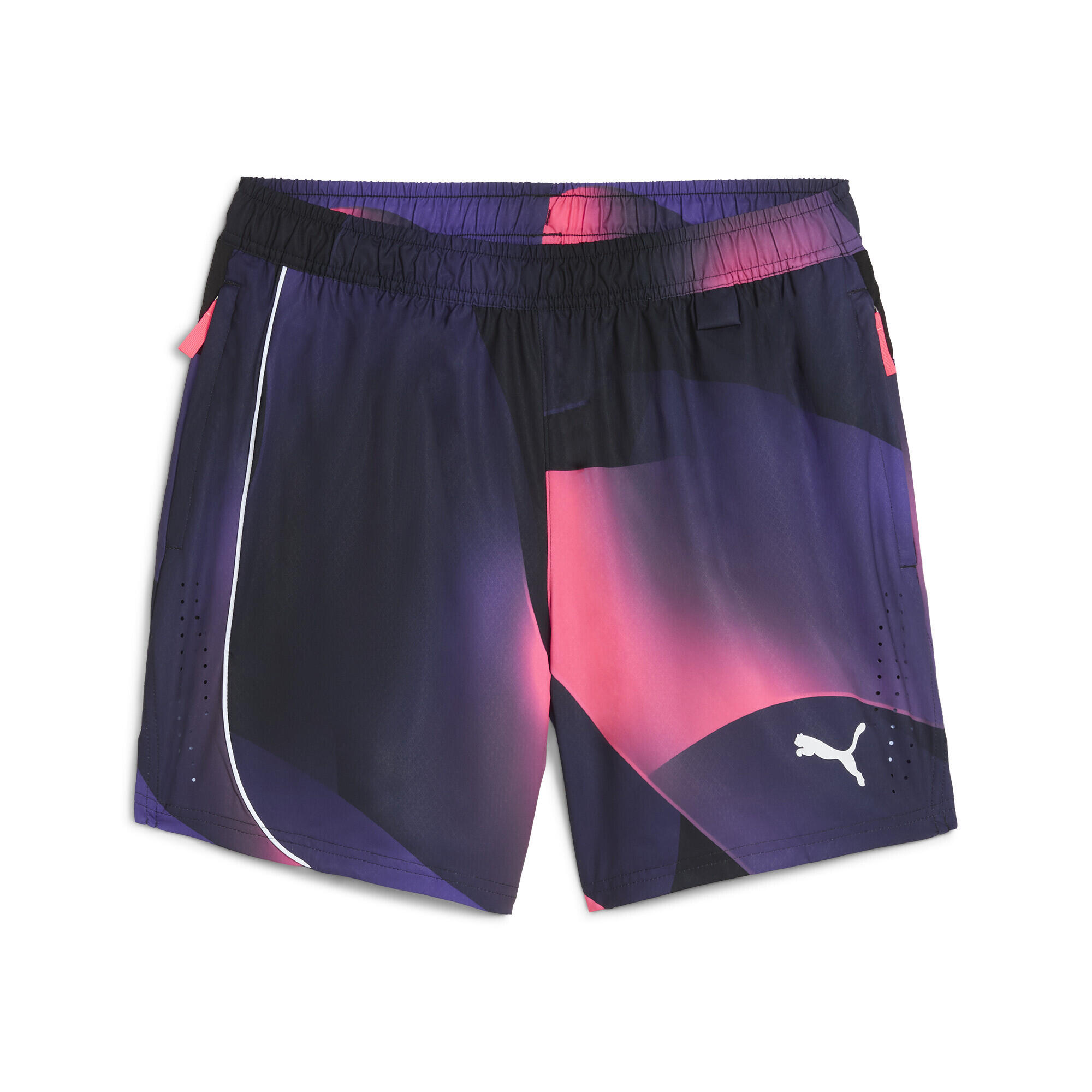 Short de basketball à motif all-over All-Pro Homme PUMA Black Aop 1/4