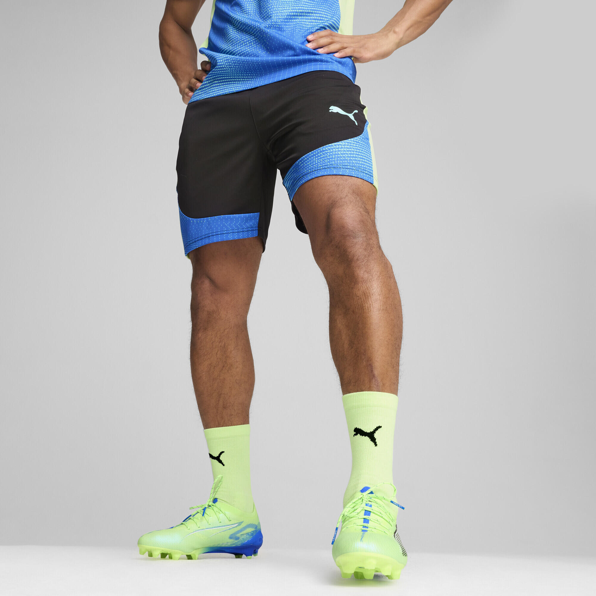 Męskie szorty individualFINAL PUMA Black Fizzy Apple Yellow 5/7