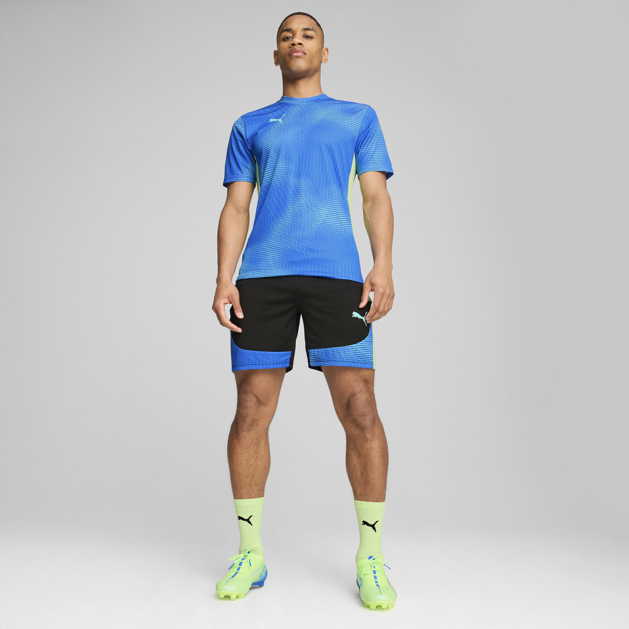 Męskie szorty individualFINAL PUMA Black Fizzy Apple Yellow 4/7