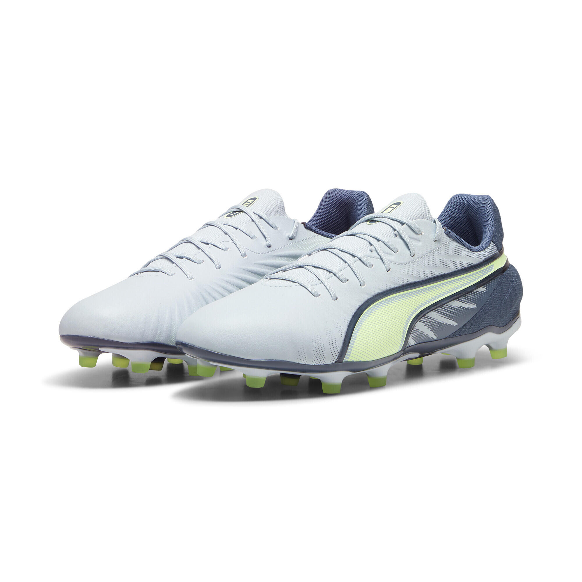PUMA Kopačky KING MATCH FG/AG PUMA Frosted Dew Fizzy Apple Gray Skies Blue Yellow