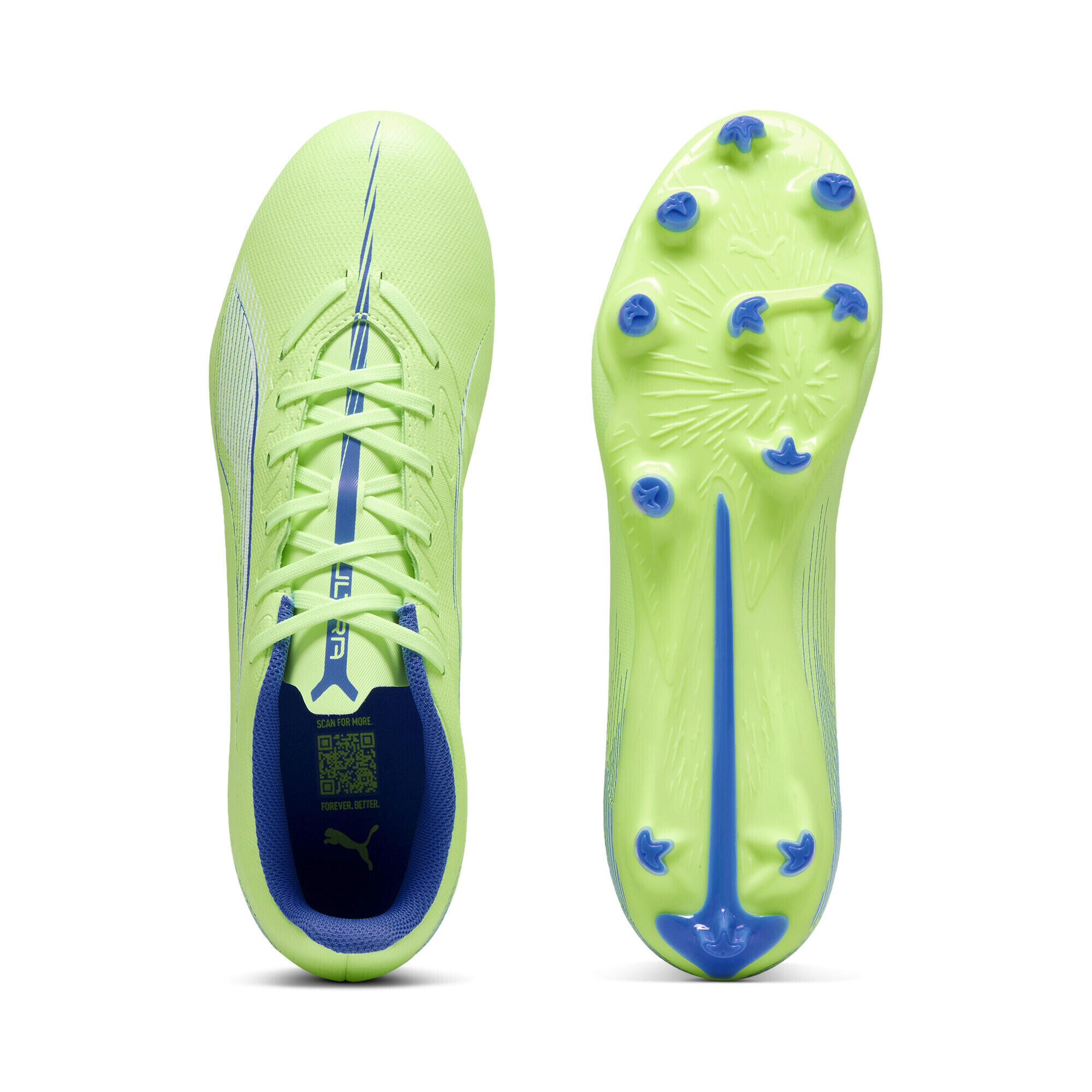 ULTRA 5 PLAY FG/AG voetbalschoenen PUMA Fizzy Apple White Bluemazing Yellow Blue 6/7