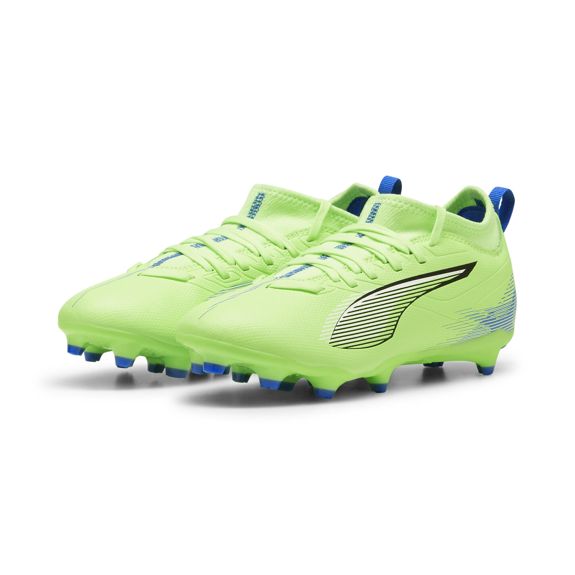 PUMA Kopačky ULTRA 5 MATCH FG/AG Mládež PUMA Fizzy Apple White Bluemazing Yellow Blue