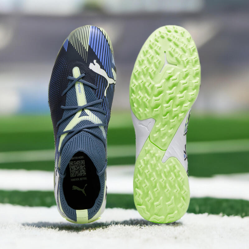 Ghete de fotbal FUTURE 7 MATCH TT PUMA Gray Skies White Fizzy Apple Yellow