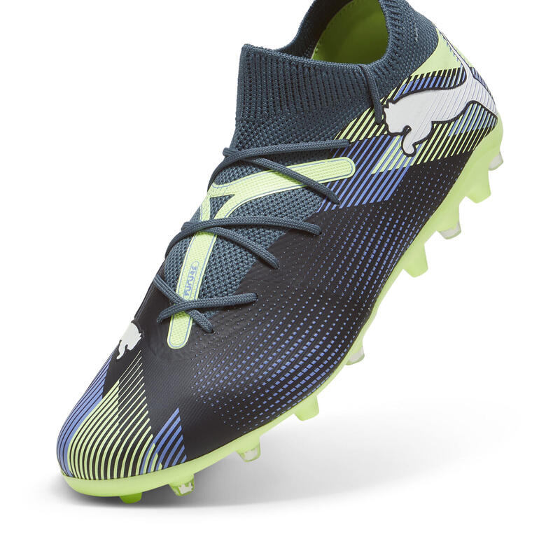 FUTURE 7 MATCH MG Kopačky PUMA Gray Skies White Fizzy Apple Yellow