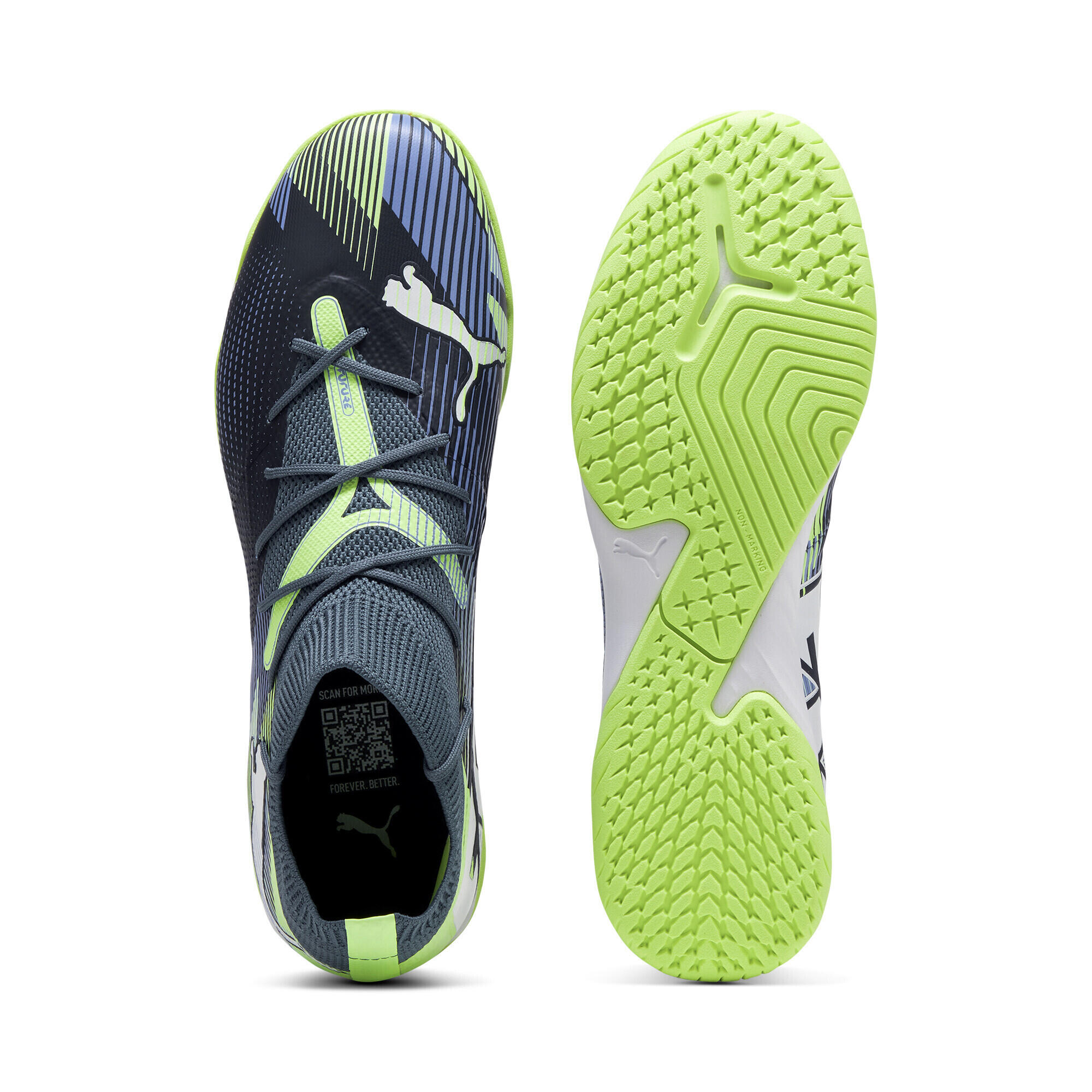Scarpe da calcio FUTURE 7 MATCH IT PUMA Gray Skies White Fizzy Apple Yellow 5/7