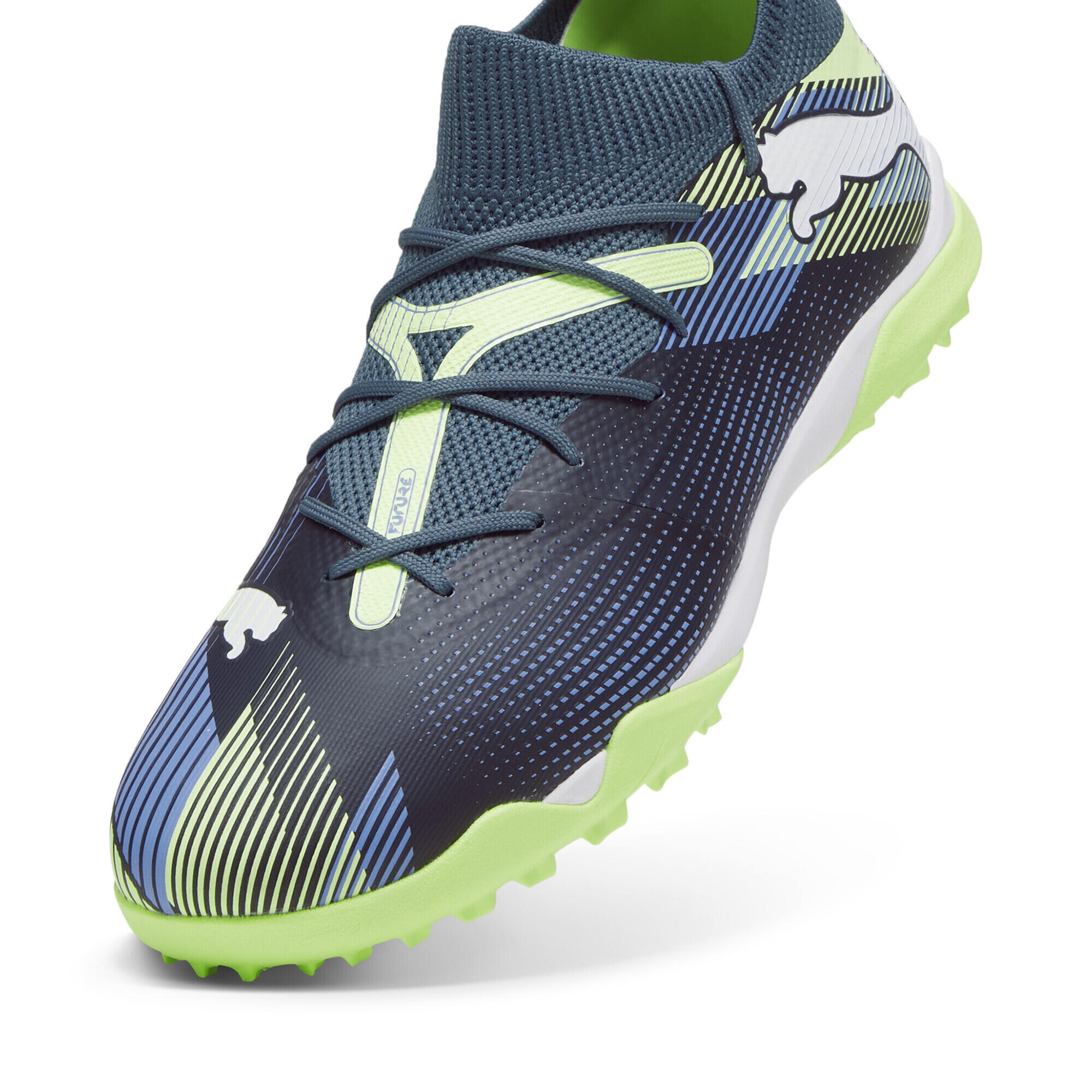 Scarpe da calcio FUTURE 7 MATCH TT PUMA Gray Skies White Fizzy Apple Yellow 7/7