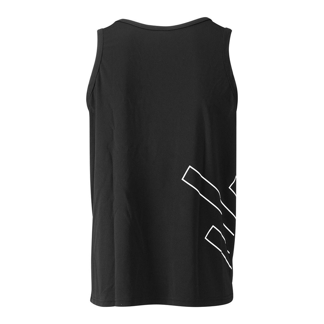 Débardeur sans manches unisexe Fitness Running Cardio noir 3/4