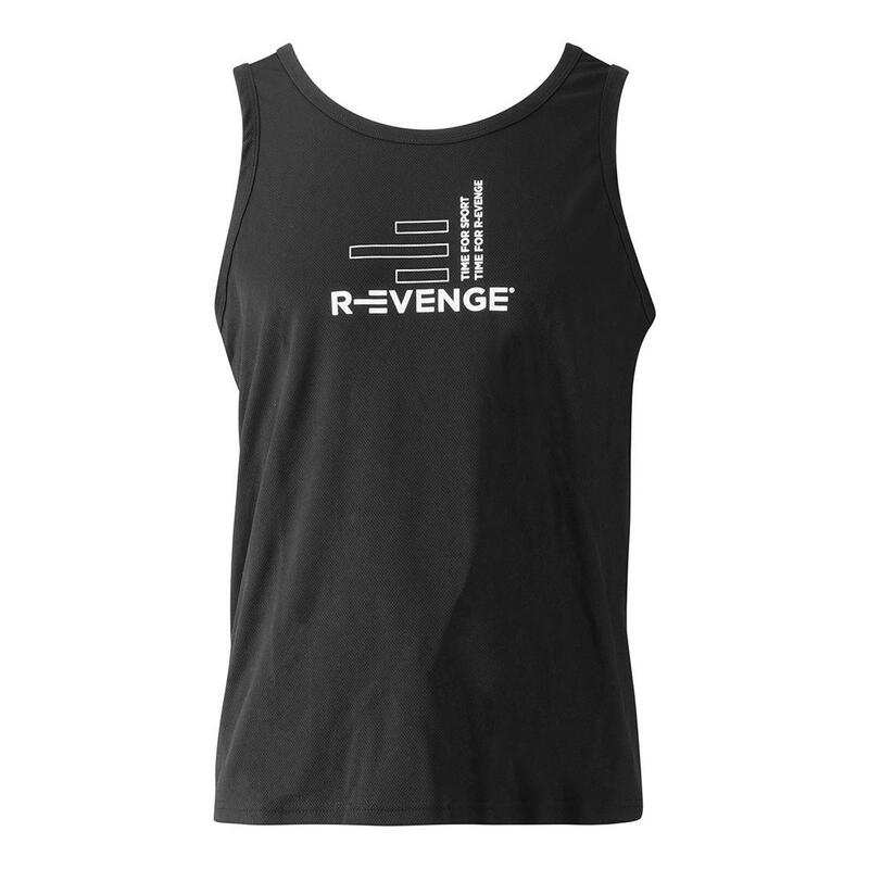 Unisex Fitness ärmelloses Tanktop schwarz