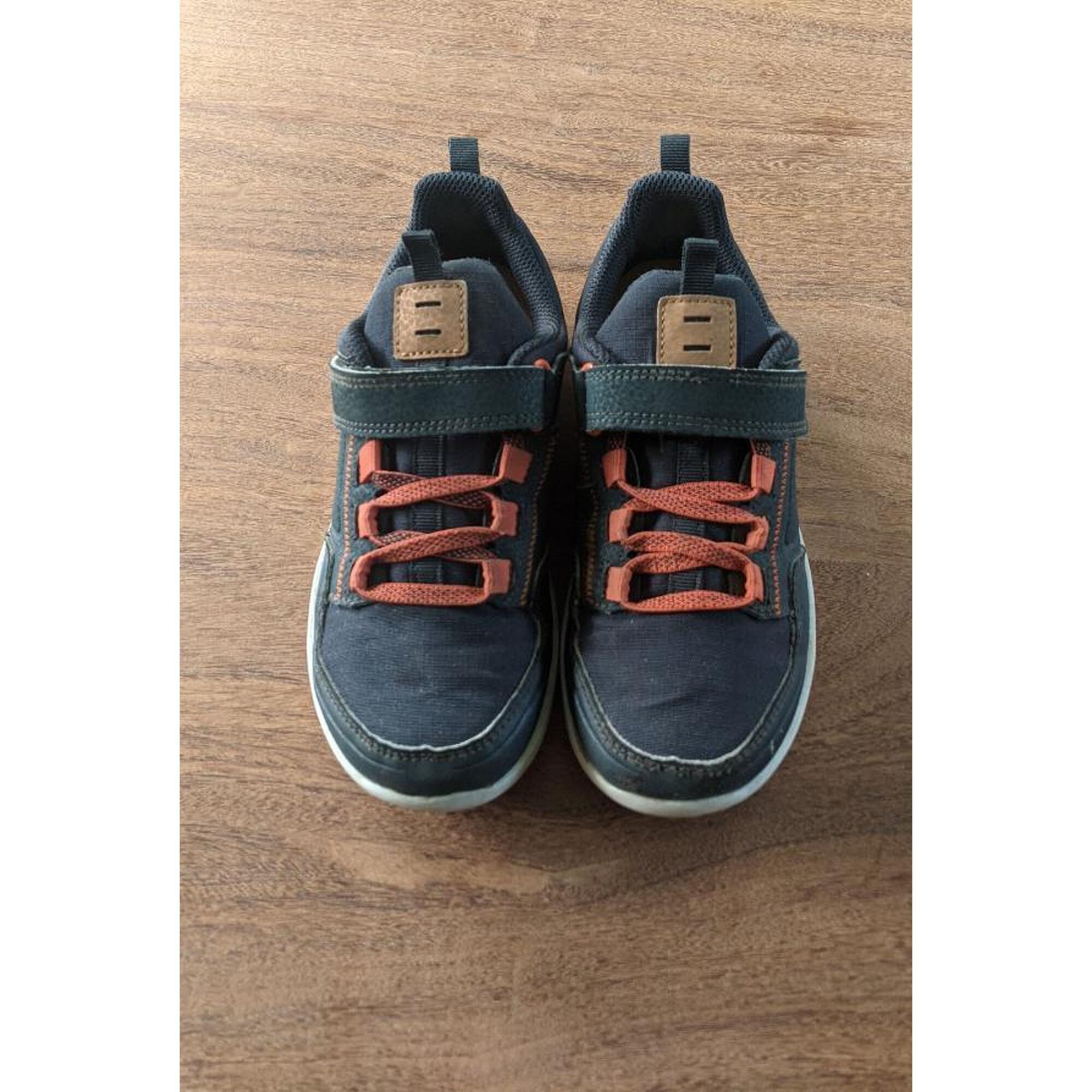 Entre Particuliers - Chaussures de randonnée à scratch pour enfants NH500 low