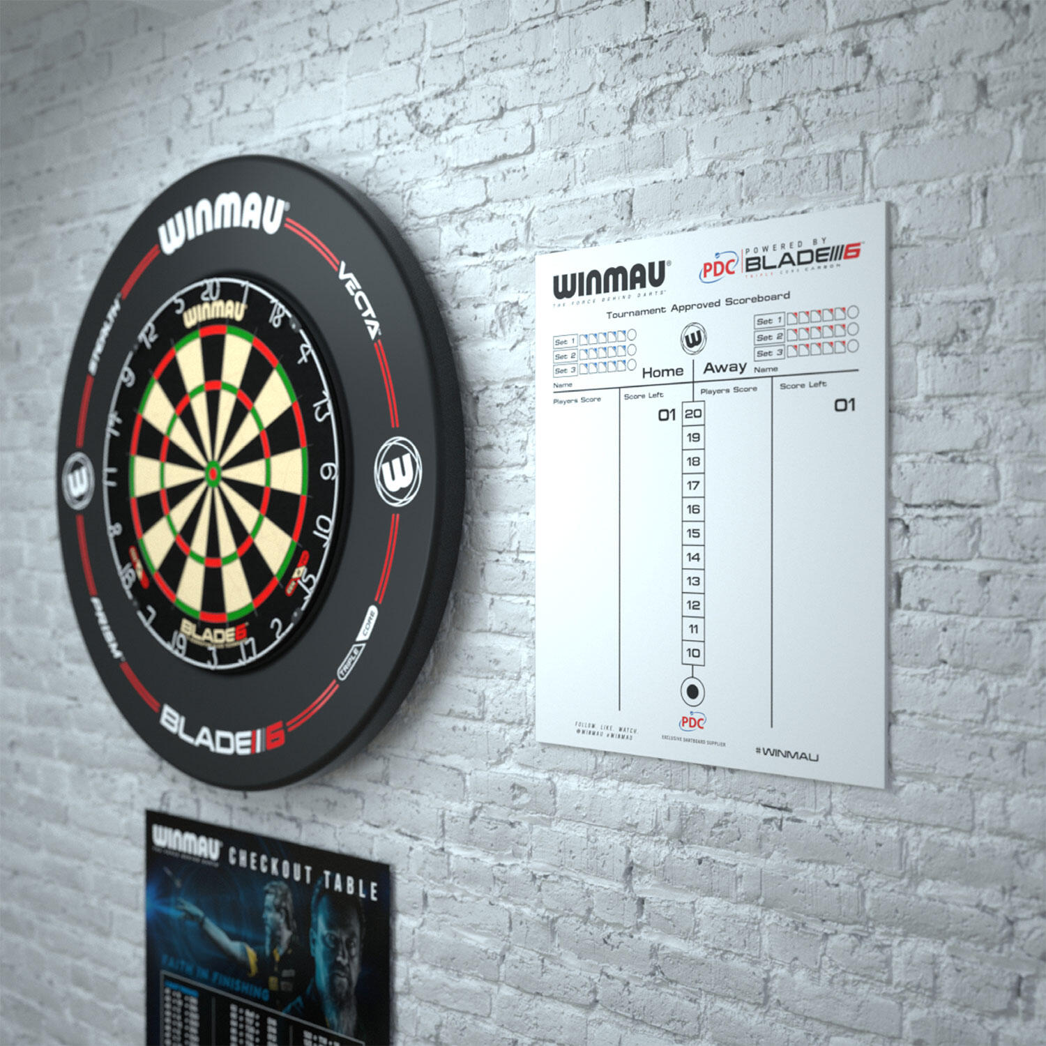 Winmau Tableau d'affichage des fléchettes 4/7