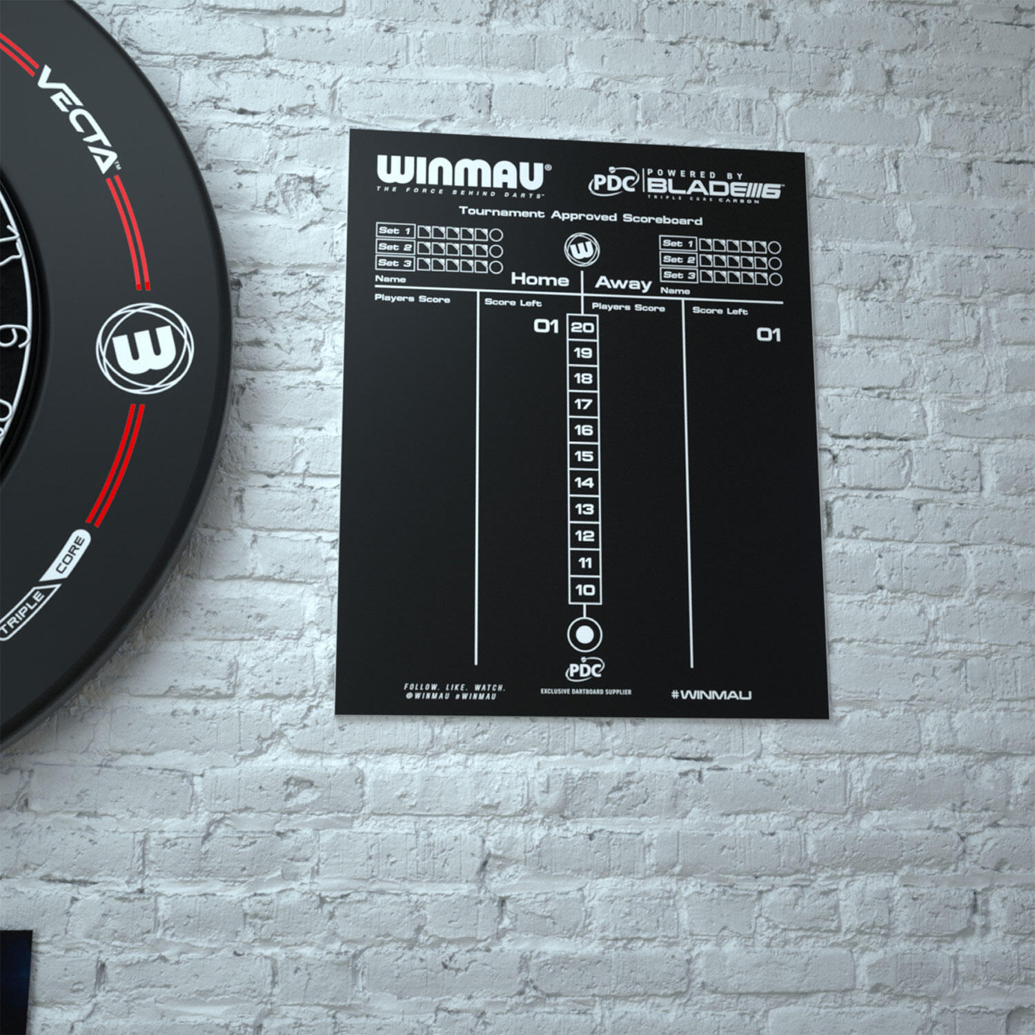 Winmau Tableau d'affichage des fléchettes 5/7