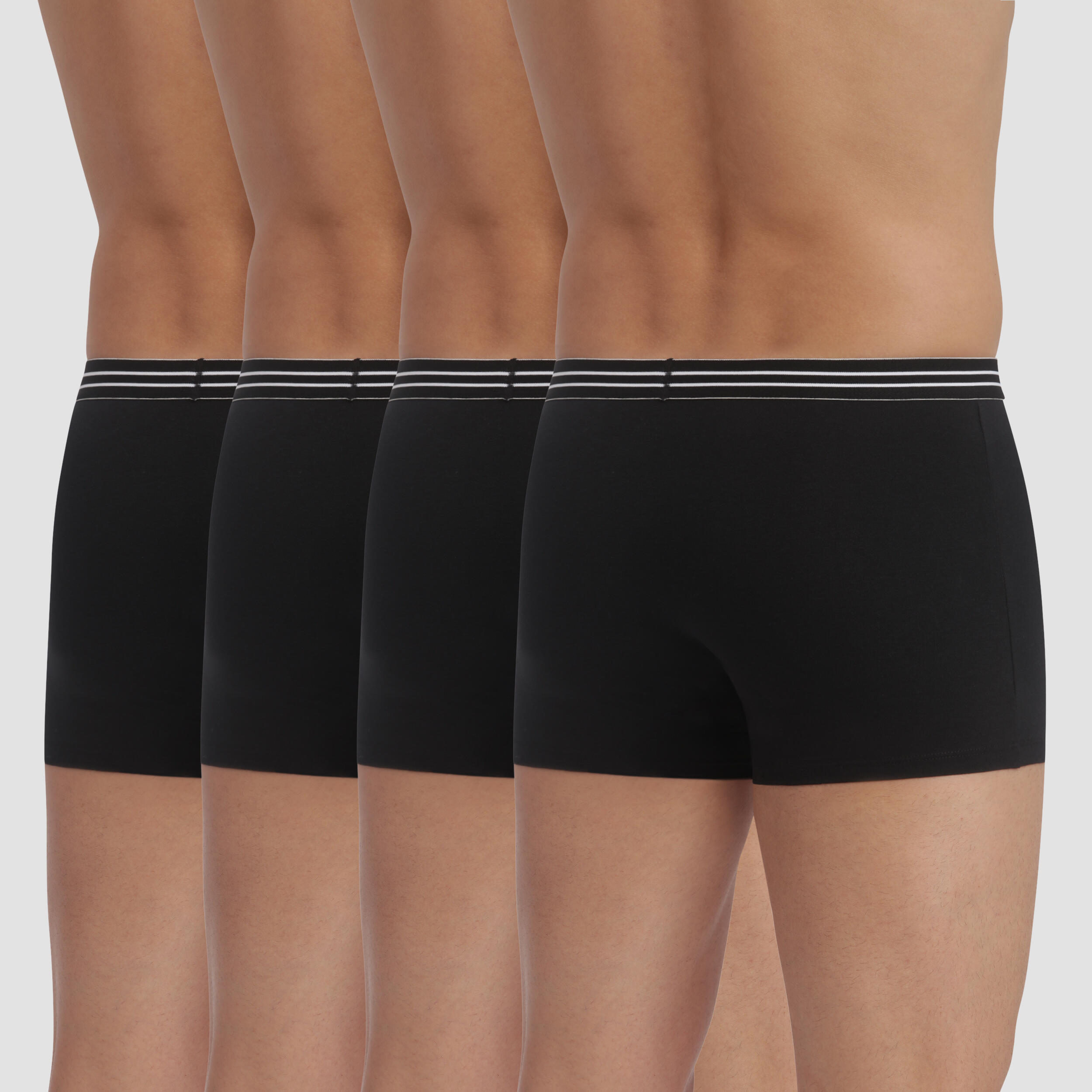 x4 Boxers Noires Homme Dim 2/6