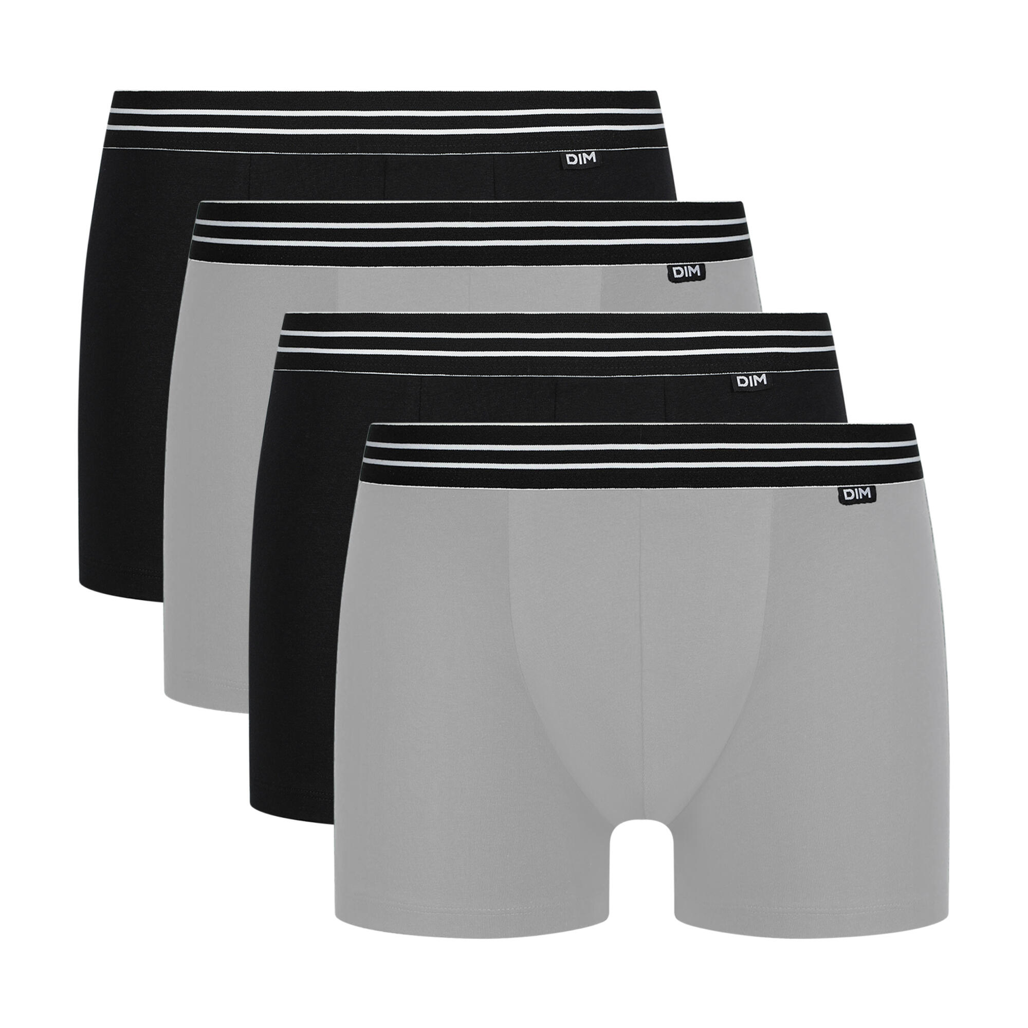 Lot de 4 Boxer DIM Coton Stretch Ecodim 3/6