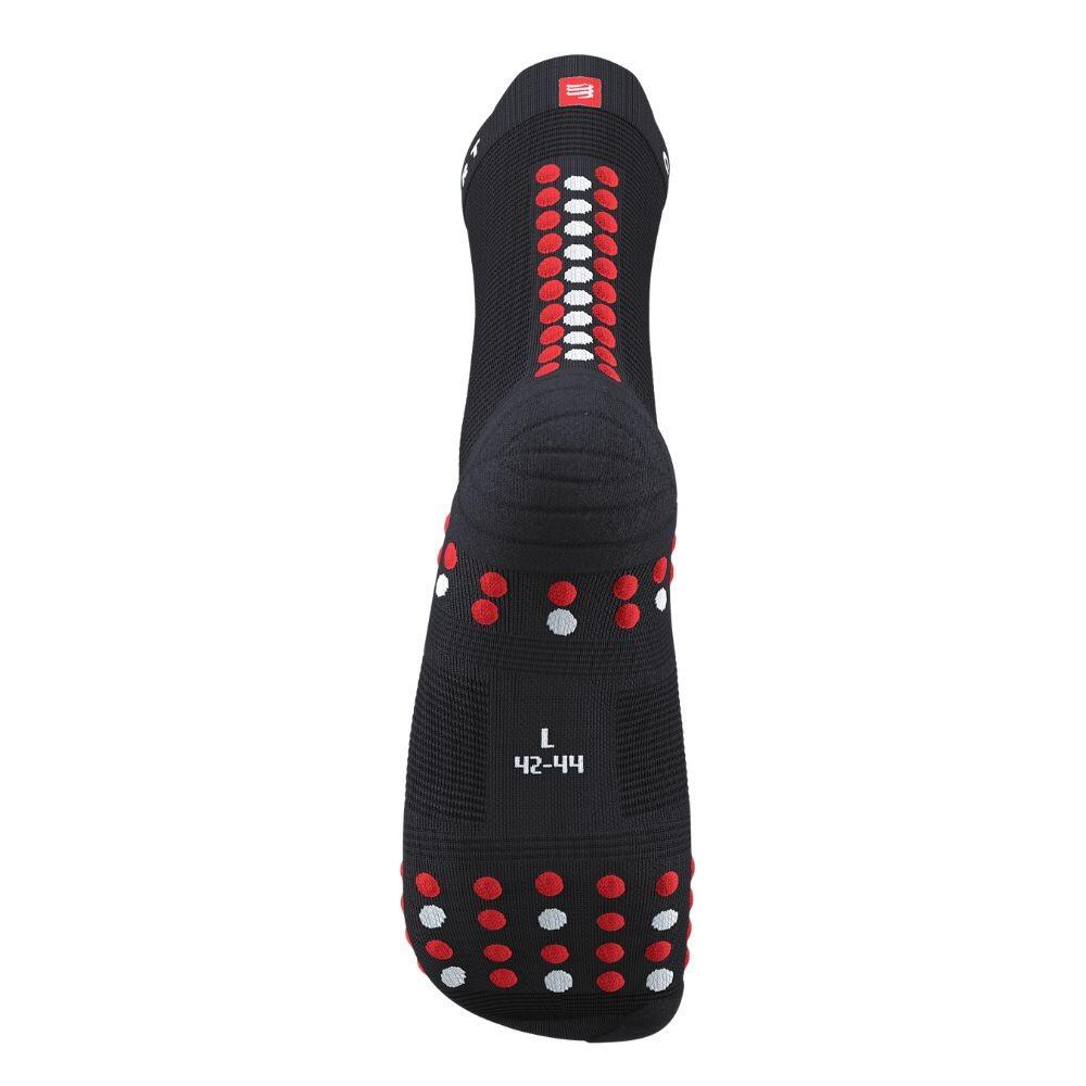Calcetines Pro Racing V4.0 Run High Black/Red running Unisex Rojo Compressport 3/6