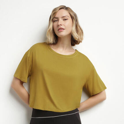 T-Shirt Court Col Rond Femme Dim Move