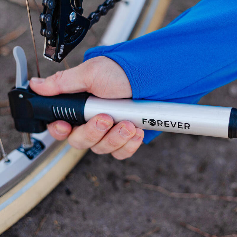 Pompă biciclete umflare rapidă Pu-100 argintiu