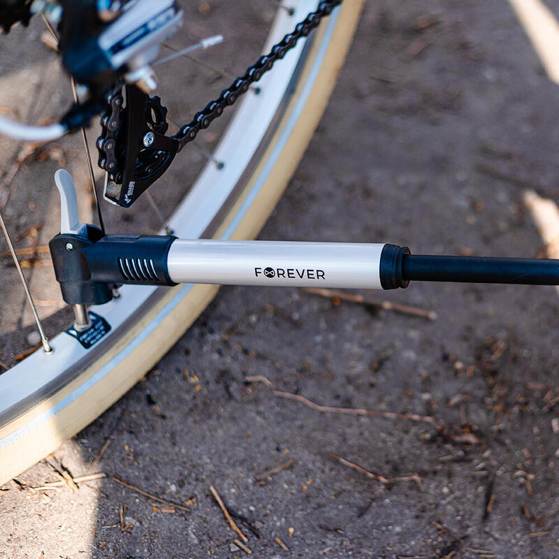 Pompă biciclete umflare rapidă Pu-100 argintiu