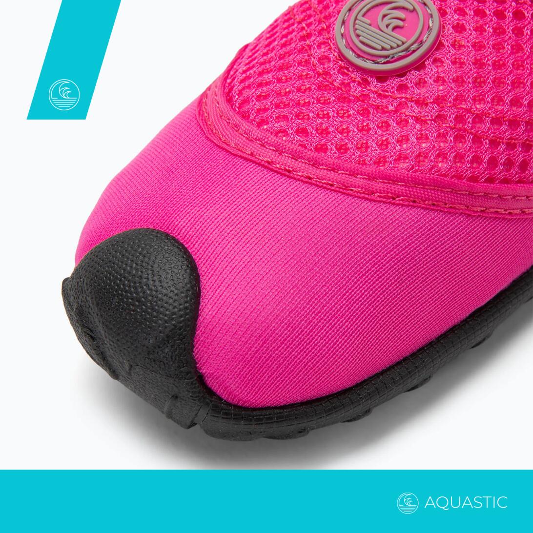 Buty do wody dziecięce AQUASTIC Kea różowe oddychające neoprenowe 3/7