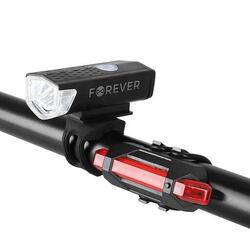 Lampe de vélo Forever Éclairage avant + arrière LED