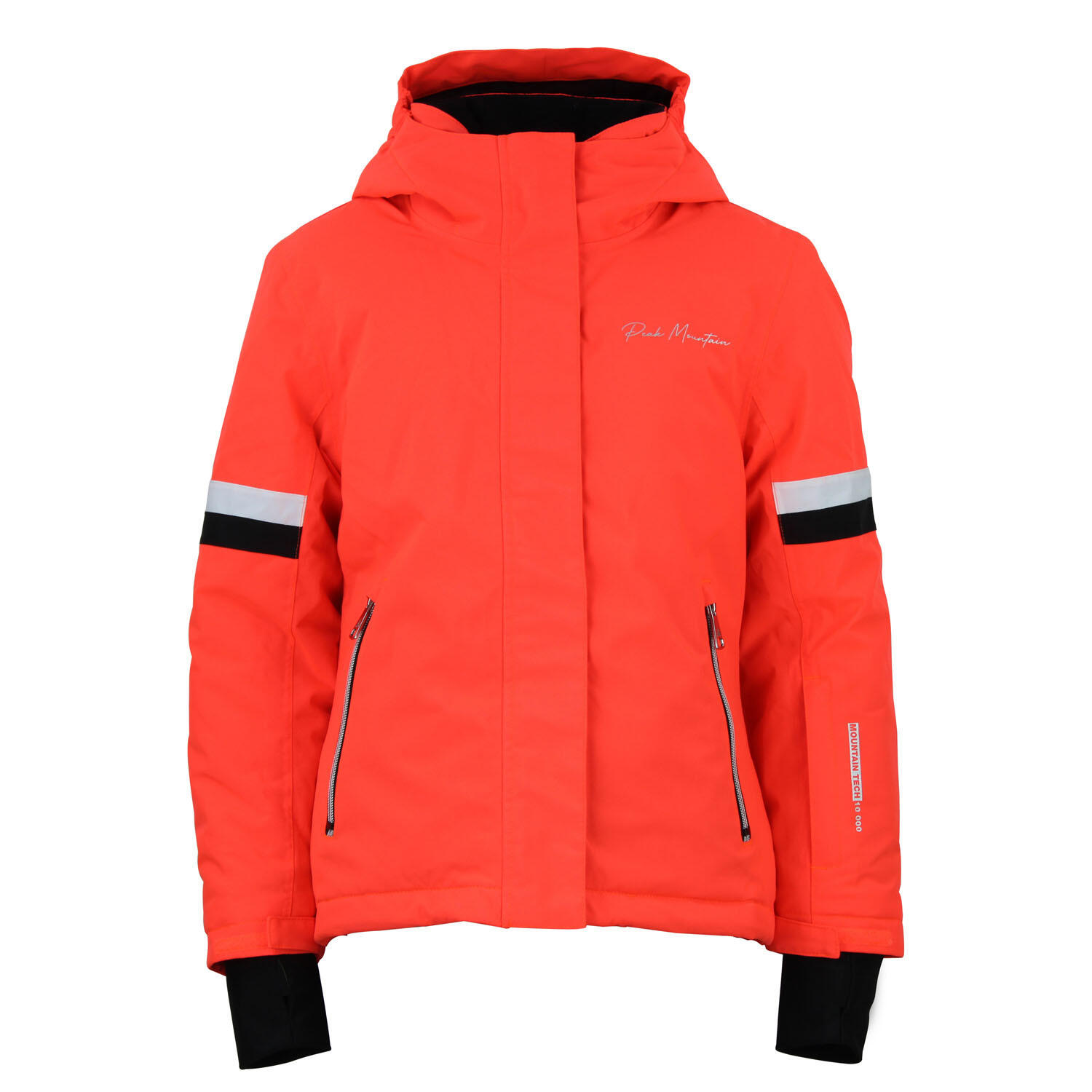 Peak Mountain - Veste De Ski Fille Peak Mountain Fleury - Doudoune Synthétique - Orange|rouge - 10 À 12 Ans - Decathlon