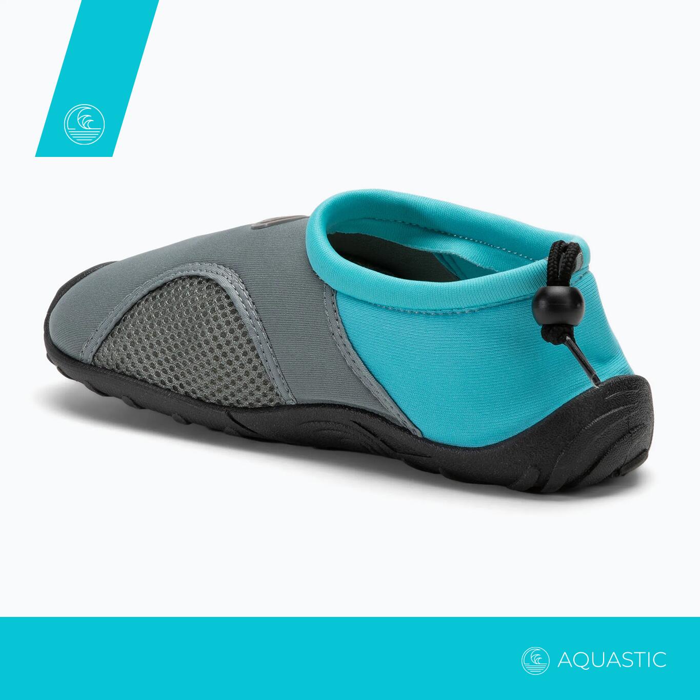 Buty do wody AQUASTIC Kea oddychające szybkoschnące neoprenowe na basen i plażę 4/7