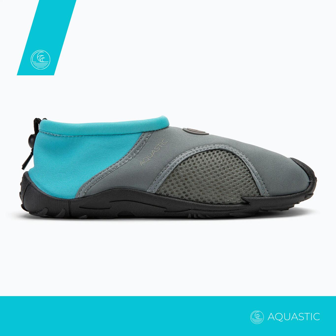 Buty do wody AQUASTIC Kea oddychające szybkoschnące neoprenowe na basen i plażę 2/7