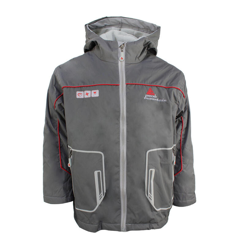 Veste imperméable enfant Peak Mountain Eklato-Gris